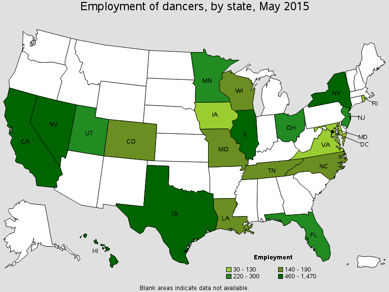 employ dancers state green